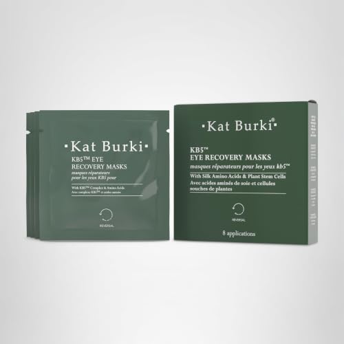 KAT BURKI KB5 Eye Recovery Masks, Hydrating Under Eye Patches, 8 Count