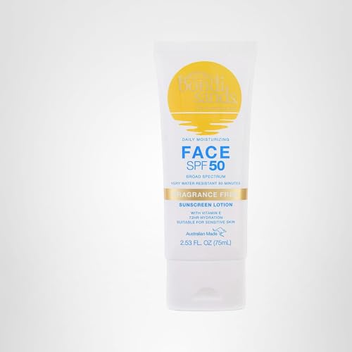 Bondi Sands Fragrance Free Daily Sunscreen Face Lotion SPF 50, 2.53 Fl Oz