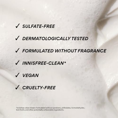 innisfree Green Tea Amino Acid Cleansing Foam | Hydrating Korean Face Wash | Gentle Lather | pH-Balanced Skincare | Sulfate-Free | Available in Gift Sets