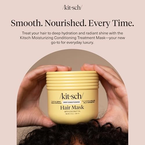 Kitsch Moisturizing Coconut Oil Hair Mask for Damaged Hair – 10 oz