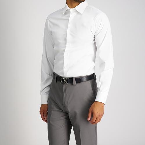Calvin Klein Men's Two-in-One Reversible CK Plaque Logo Dress Belt