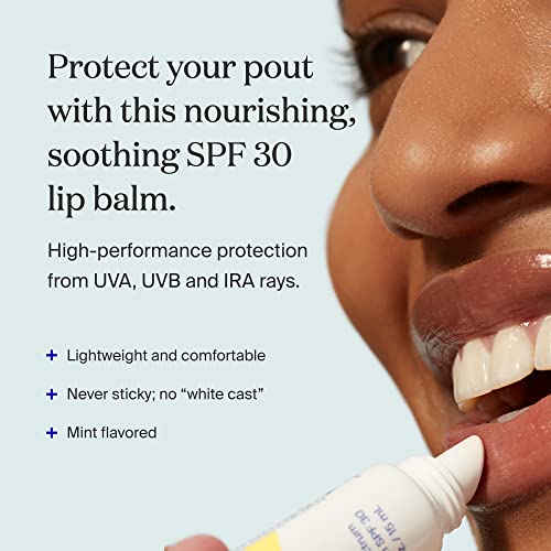 Supergoop! PLAY Lip Balm SPF 30 with Mint, 0.5 fl oz - Broad Spectrum SPF Lip Balm with Hydrating Honey, Shea Butter & Sunflower Seed Oil - Clean Ingredients - Great for Active Days