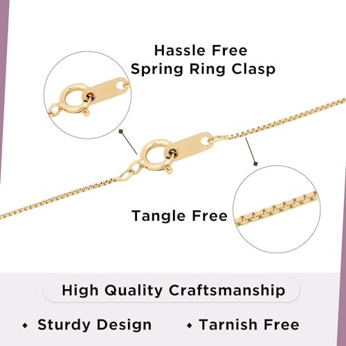 Jewelili 10K Yellow Gold Jewelry | Diamond Heart Pendant Necklace for Women