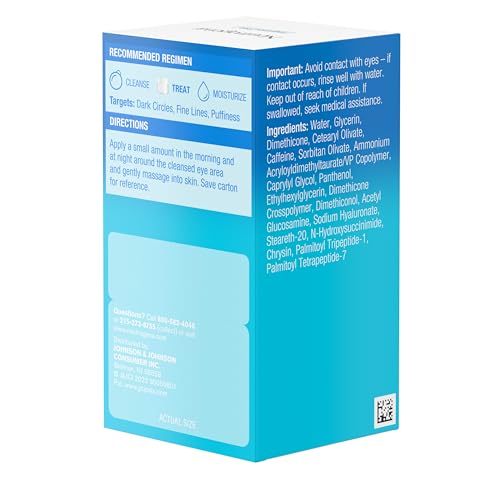 Neutrogena Hydro Boost + Eye Cream, Fragrance Free, 0.5 oz