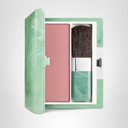 Clinique Soft-Pressed Powder Blusher Blush | Buildable Color + Natural Finish, New Clover, 0.27 Ounce