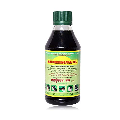 Mahabhringraj Ayurvedic Hair Oil - 2 Bottles of 200 ml Each