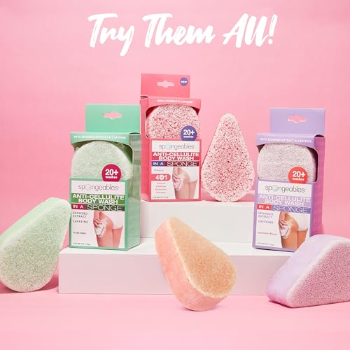 Spongeables Pedi Scrub Foot Exfoliating 20+ Wash Sponge, Lavender, 1 Count