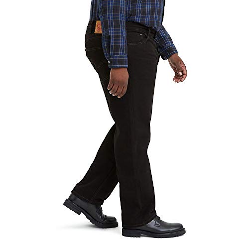 Levi's Men's 505 Regular Fit Jeans (Also Available in Big & Tall), (New) Black-Discontinued, 36W x 34L