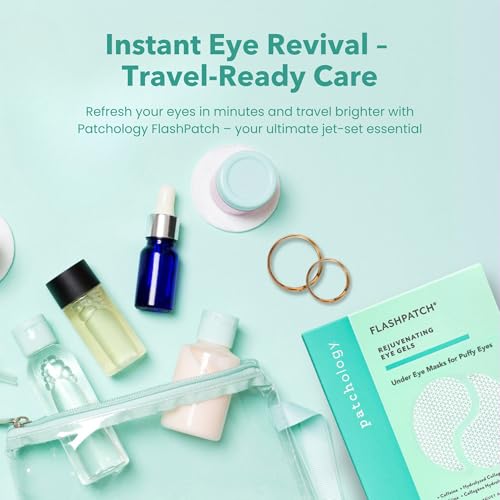 Patchology Eye Gels Patch (5 Pairs) - Natural Eye Patches for Puffy Eyes, Dark Circles and Eye Bags - Eye Mask Skincare for All Skin Types - Beauty & Personal Care Eye Patch