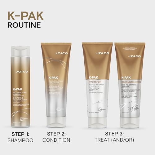 Joico K-PAK Daily Reconstructing Conditioner | For Damaged Hair | Restore Shine | Smooth & Detangle | Eliminate Static | With Keratin & Guajava Fruit Extract | 8.5 Fl Oz