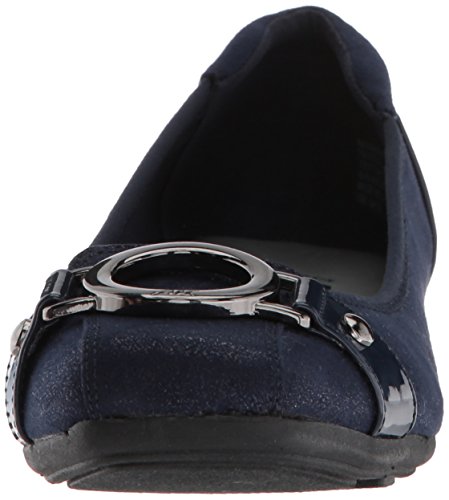 Anne Klein Women's Umeko Ballet Flat, Navy Multi Fabric, 9 M US