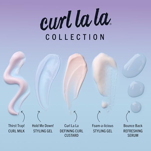 Aunt Jackie's Curls & Coils Curl La La Foam-a-licious Styling Mousse, 8.5 fl oz - Triple Moisture for Flexible Hold and Defined Curls