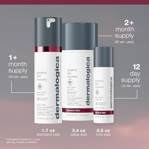 Dermalogica Dynamic Skin Recovery SPF 50, Anti-Aging Moisturizer, 1.7 fl oz
