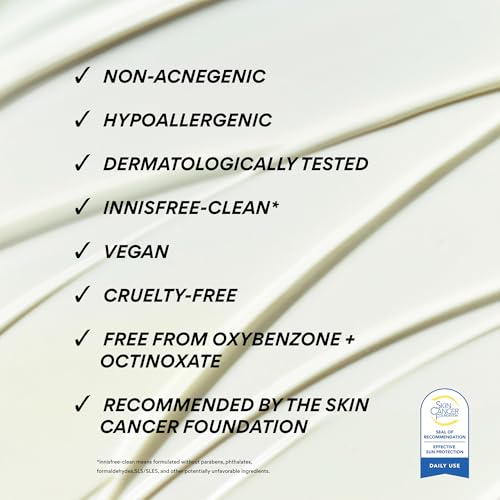 innisfree Daily UV Defense Sunscreen SPF 50+ PA++++, Korean Face & Body Sunscreen, Invisible Finish, Broad Spectrum, No White Cast, Lightweight, Hydrating, Available in Gift Sets & Jumbo