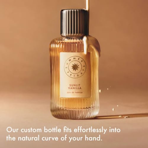 Summer Fridays Sunlit Vanilla Eau de Parfum - Warm Gourmand Vanilla Perfume for Women - Versatile Fragrance With Notes of Caramel + Bergamot - Long-Lasting, Delicate Eau de Parfum - Vegan (10 ml)