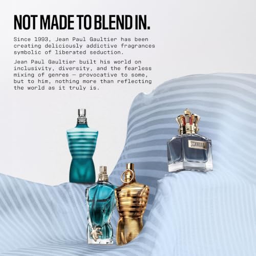 Jean Paul Gaultier Le Male Le Parfum - Amber Woody Eau de Parfum Intense for Men Fragrance - Cardamom, Lavender & Iris, Vanilla - Men's Perfume Spray, 4.2oz