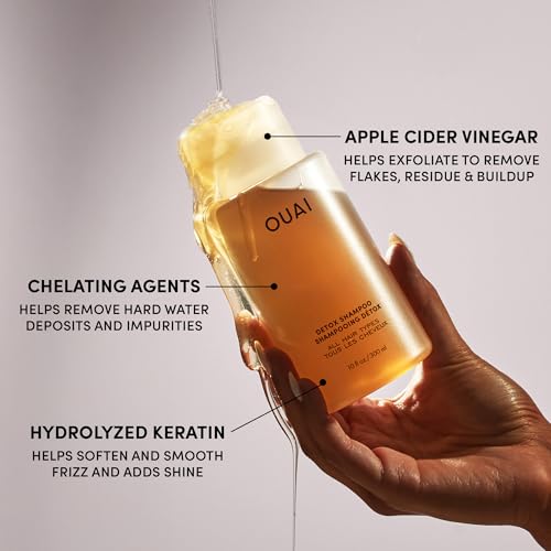 OUAI Detox Shampoo - Clarifying Shampoo for Build Up (10 Fl Oz)