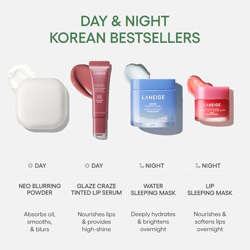 LANEIGE Neo Blurring Powder: Korean Shine Control Compact with Pore Blurring, Smoothing Finish & Travel-Friendly, No Spill Packaging