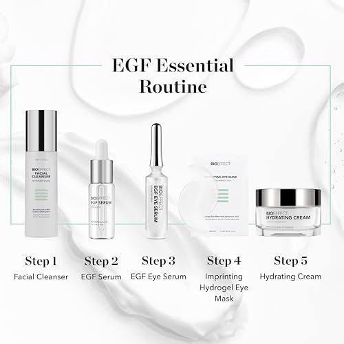 BIOEFFECT EGF Eye Serum with De-Puffer Rollerball | Age Defying, 0.20 Fl Oz