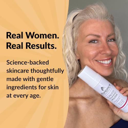 Vibriance Sunless Tanning Mousse for Mature Skin, Self Tanner for Women 50+, Golden Glow, Face and Body, Streak-Free, Buildable Color, Paraben-Free, Sensitive Skin, 6.7 fl oz
