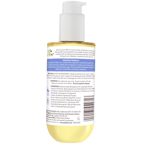 Palmer's Tahitian Vanilla Body Oil, Cocoa Butter Formula (6.5 Fl Oz)
