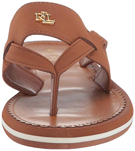 Lauren Ralph Lauren Rosalind Sandal Tan Nubuck Pu 8 B (M)