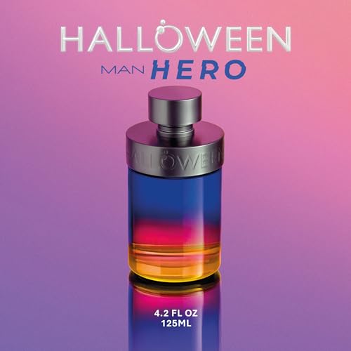 Halloween Man Hero Eau de Toilette for Men, Aquatic Woody Scent, 4.2 Fl Oz
