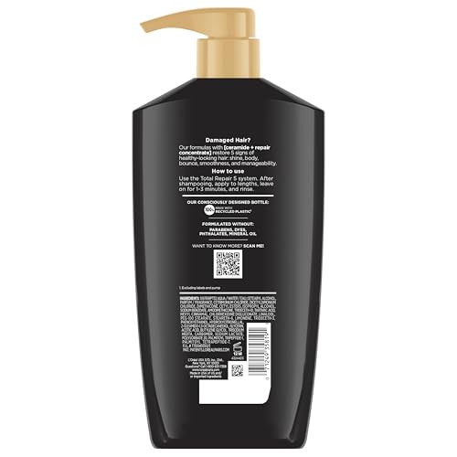 L'Oreal Paris Elvive Total Repair 5 Repairing Conditioner for Damaged Hair Conditioner with Protein and Ceramide for Strong Silky Shiny Healthy Renewed Hair 28 Fl Oz