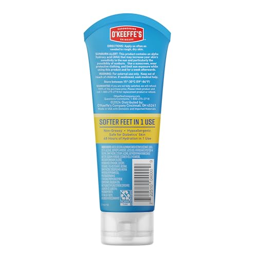 O'Keeffe's Healthy Feet Intense Renewal Cream, 3 oz Tube, 1-Pack
