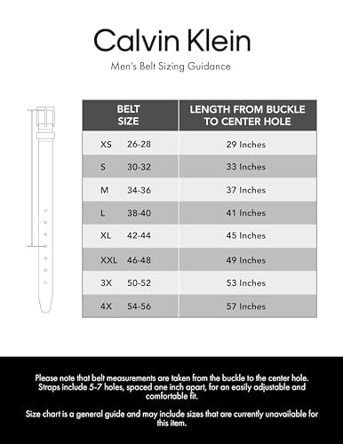 Calvin Klein Men's Two-in-One Reversible CK Plaque Logo Dress Belt