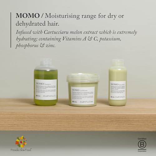 Davines Momo Moisturizing Shampoo for Dry and Dehydrated Hair, 8.45 Ounce