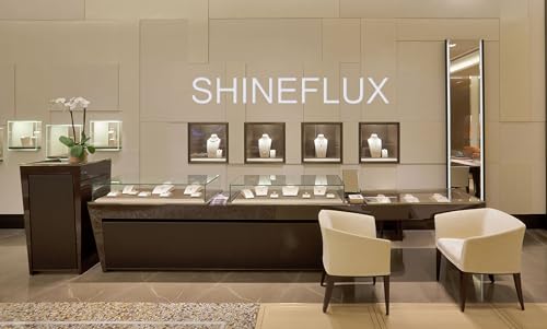 SHINEFLUX Round Moissanite Tennis Bracelet in 10K Gold, Adjustable, Ideal Wedding or Birthday Gift for Her (White, 10K Gold)