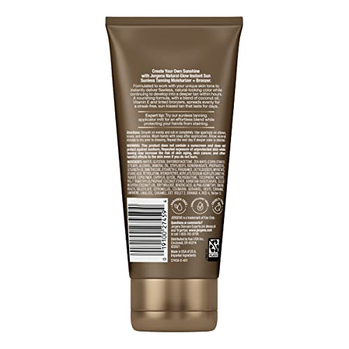 Jergens Natural Glow Instant Tanning Moisturizer, Deep Bronze, 6 fl oz