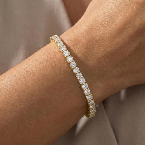 Pompeii 8.00Ct Diamond Tennis Bracelet 14k Gold Lab Grown 7" (G/H,VS1-VS2)