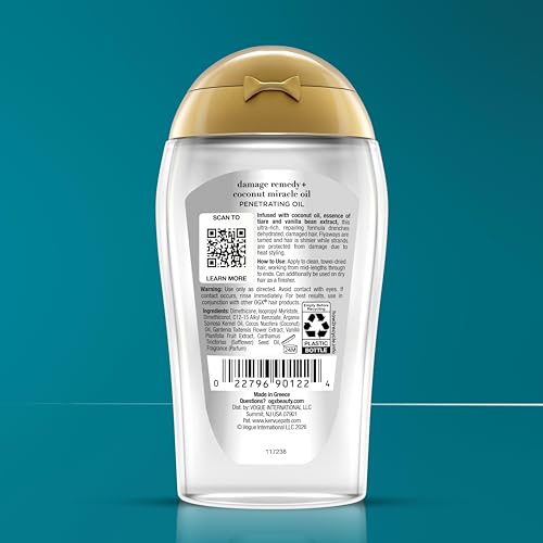 OGX Extra Strength Damage Remedy + Coconut Miracle Hair Oil, 3.3 fl. oz