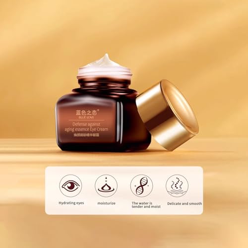 BLUE LOVE Eye Cream for Puffiness - Under Eye Bags & Dark Circles, 0.71 oz
