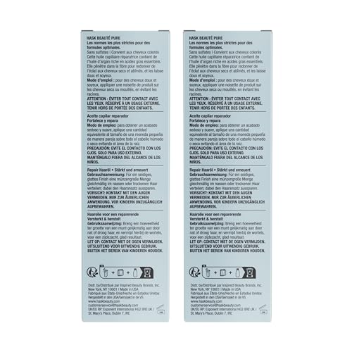 HASK Repair Argan Oil Shine Hair Oil, Pack of 3