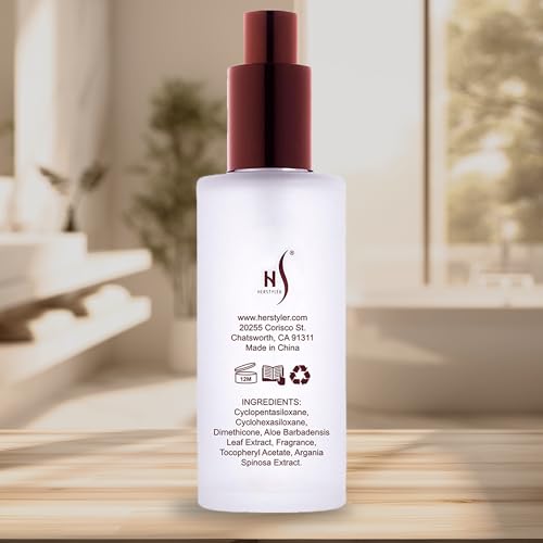 HerStyler Argan Oil Hair Serum - for Frizz, Straightening, Styling & Shine