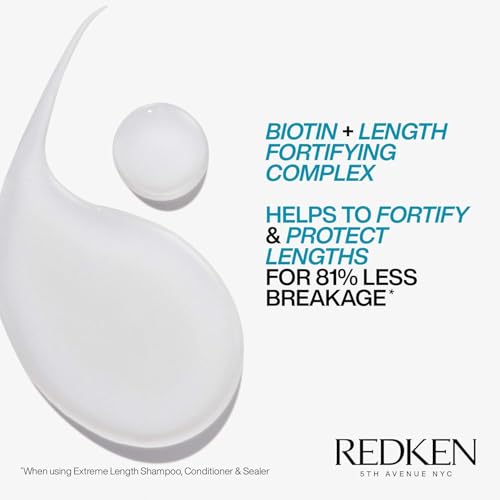 Redken Extreme Length Shampoo – For Longer Hair, 10.1 Fl Oz