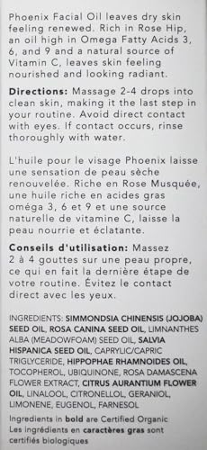 HERBIVORE Phoenix Rosehip Face Oil | Anti-Aging & Hydrating, CoQ10, 1 oz