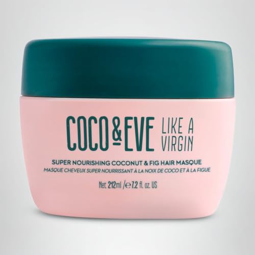 Coco & Eve Like a Virgin Hair Masque - Coconut & Fig Hair Mask for Dry Damaged hair with Shea Butter & Argan Oil for Hair Repair & Hydration | Deep Conditioning Mask Hair Treatment (212 ml)