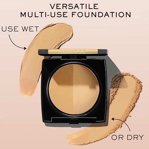 Lancôme Dual Finish Powder Foundation - Natural Finish, Sheer-to-Full Coverage, Longwear Powder Foundation, Controls Shine - 205 Neutrale II Warm