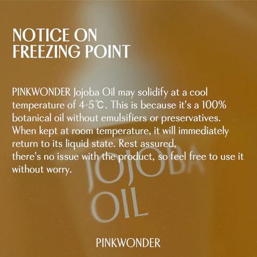 PINKWONDER 100% Pure USDA Organic Non-Greasy Jojoba Oil 1.69 fl oz