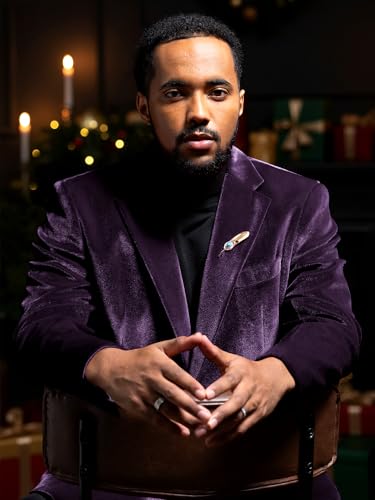 WEEN CHARM Velvet Blazer for Men Slim Fit One Button Sport Coat Tuxedo Jacket for Prom Wedding Party Dinner Purple