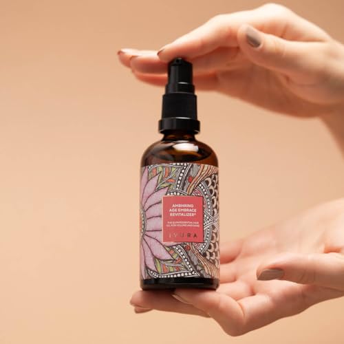The Ayurveda Experience iYURA Ambhring Age Embrace Revitalizer and Hair Oil – Pro-age Hair Moisturizer for Bouncy, Shiny and Voluminous Hair – Ayurvedic Oil with Amla & Bhringraj – 3.4 fl oz