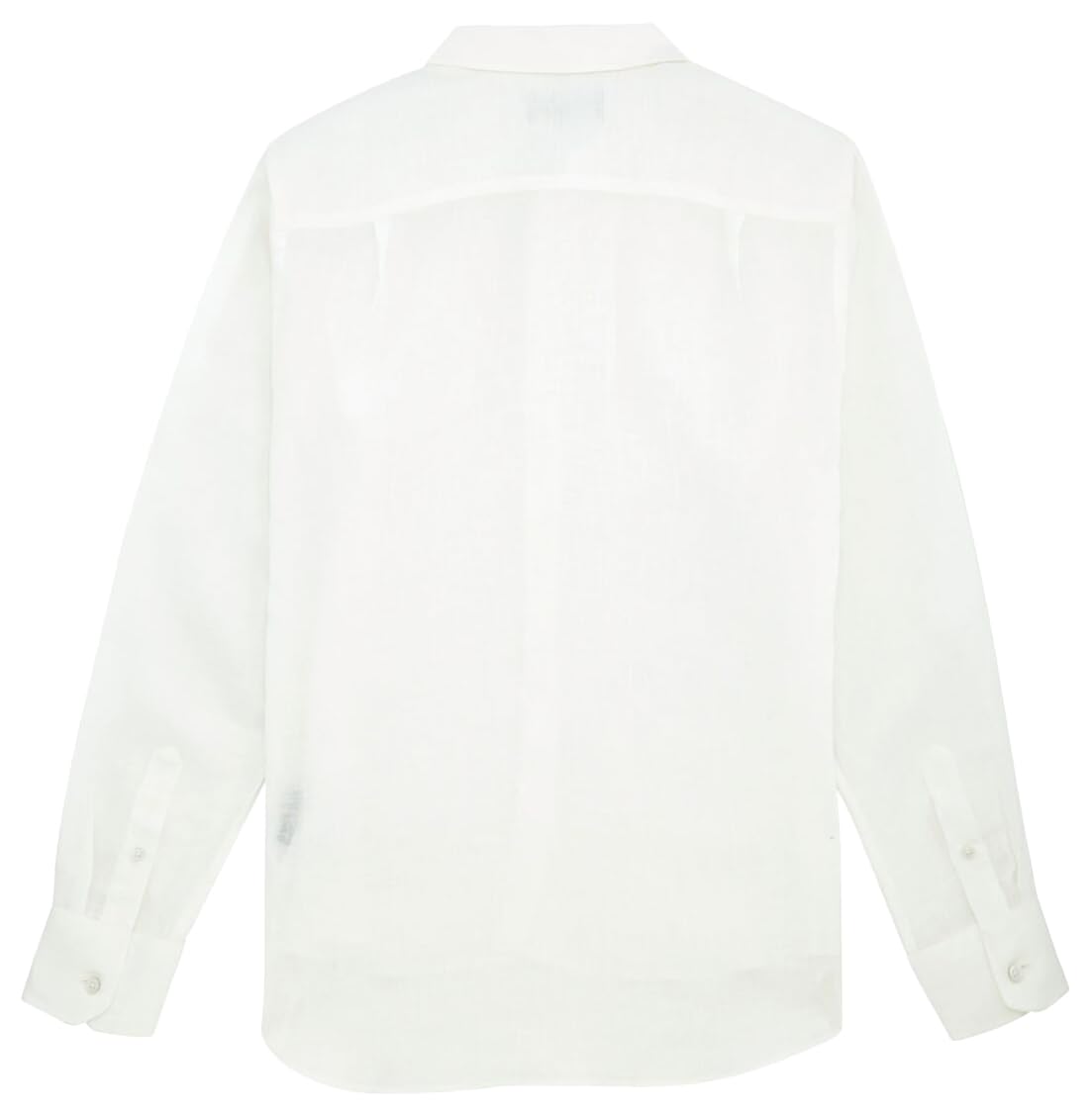 Vilebrequin Men Linen Shirt Solid White, M