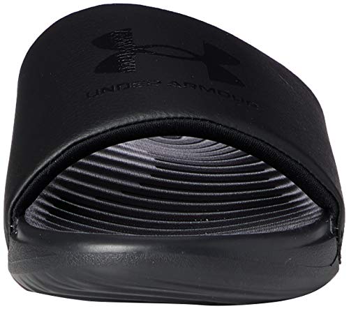 Under Armour Men's Ansa Fixed Strap Slide Sandal, Black (003)/Black, 10