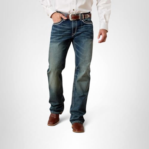 ARIAT Men's M4 Low Rise Coltrane Boot Cut Jean, Durango, 32W x 30L