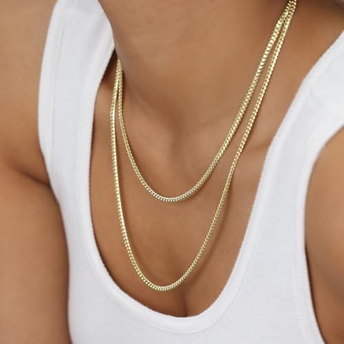 Nuragold 14K Real Yellow Gold Solid Miami Cuban Link Chain Italian Necklace - 26",3.5mm