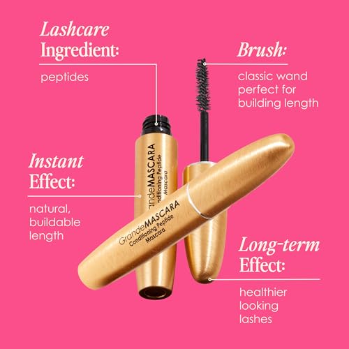Grande Cosmetics GrandeMASCARA Conditioning Peptide Mascara, Black, 0.2 oz